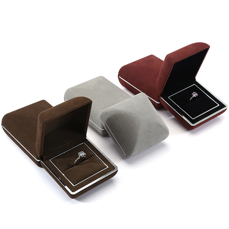 Luxury PU Leather Jewelry Box Led Light Jewelry Box