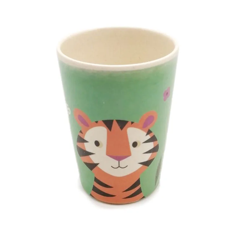 cute wholesale china supply baby family kid bamboo fiber plate bowl plate set