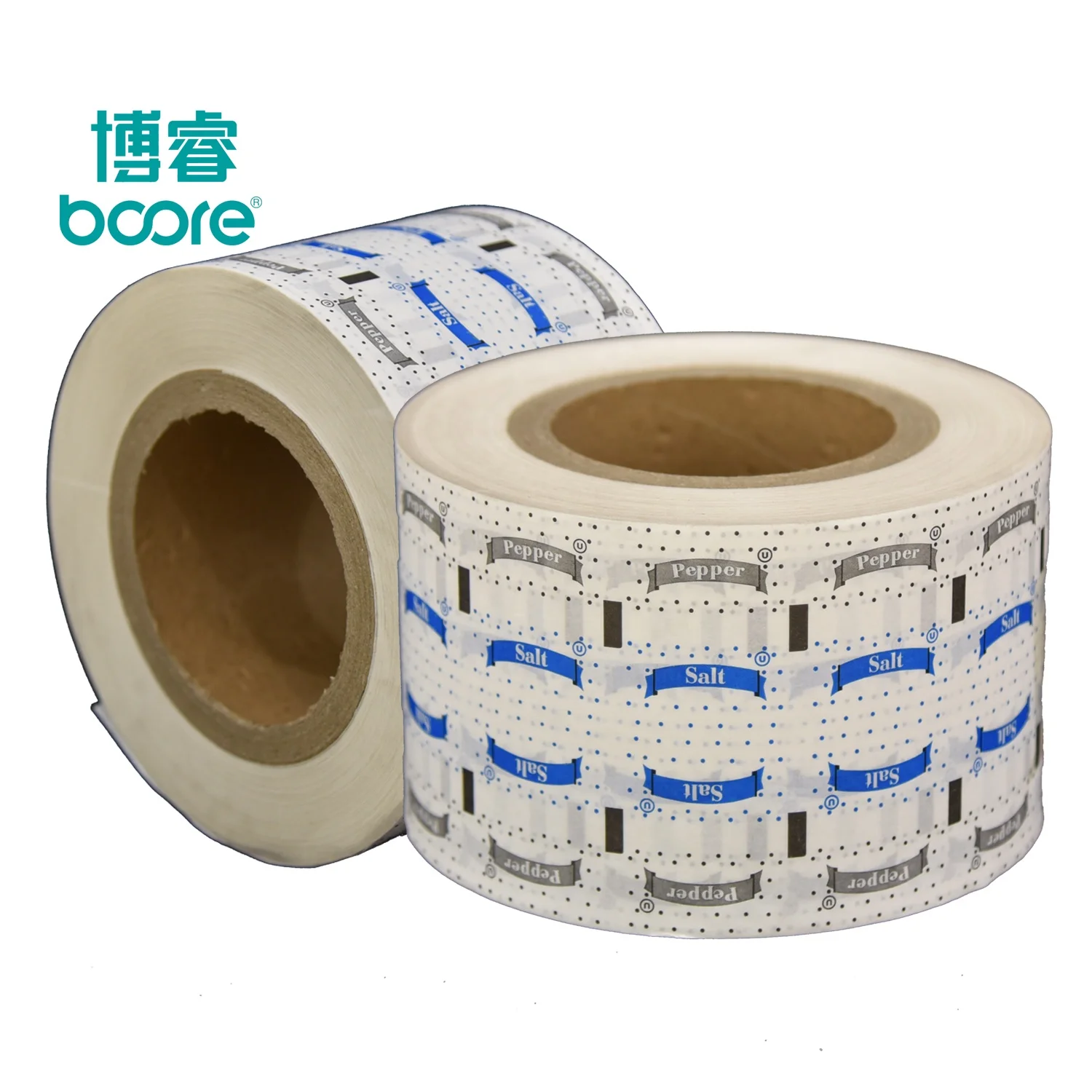 Heat sealing paper film, Food grade custom paper for sugar stick, poly coated paper roll