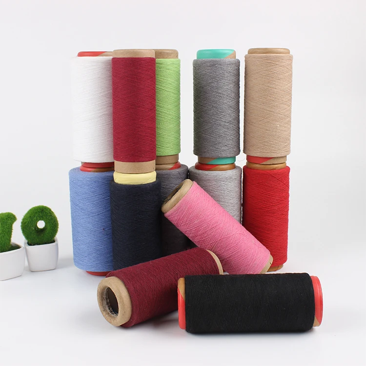 Open End Blended Yarn Weaving PC Yarn Ne20 Yarn For Knitting and Weaving