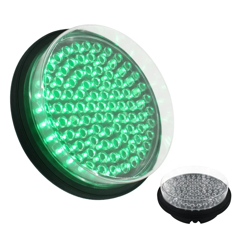 200mm Good Visibility Yellow Traffic Signal Light Module with Fresnel Lens