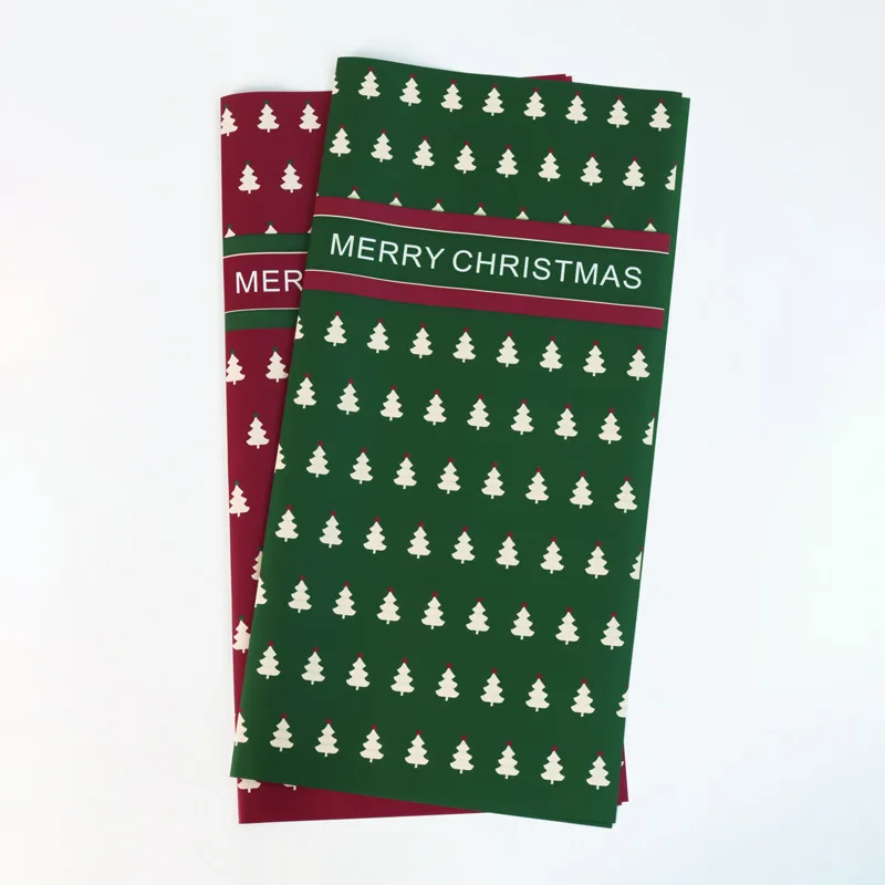 2024 hot New 20 Sheet Waterproof Christmas Flower Wrapping Paper Florist Supplies Packaging Paper for Birthday Wedding Gift