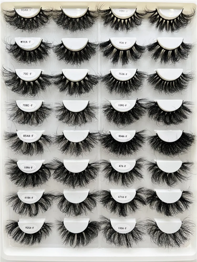 Lashes3d Wholesale Vendor 25mm 22mm 5D Super Curly Fluffy Thick Mink Eyelash Lashes siberian mink lashes eyelash b curl