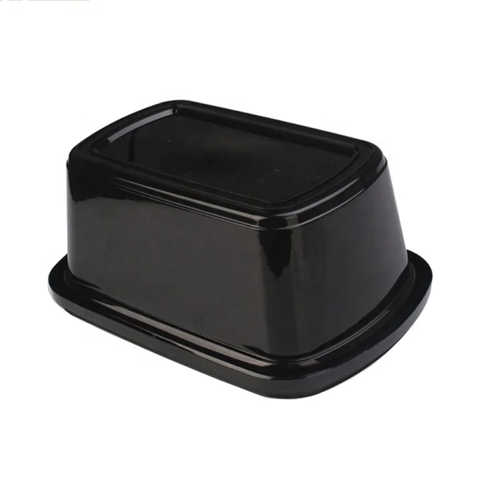 Customized black 1 Compartment Pp Plastic Takeout Box Microwave Safe To Go Fast Food Container Leakproof Takeout Tray With Lid