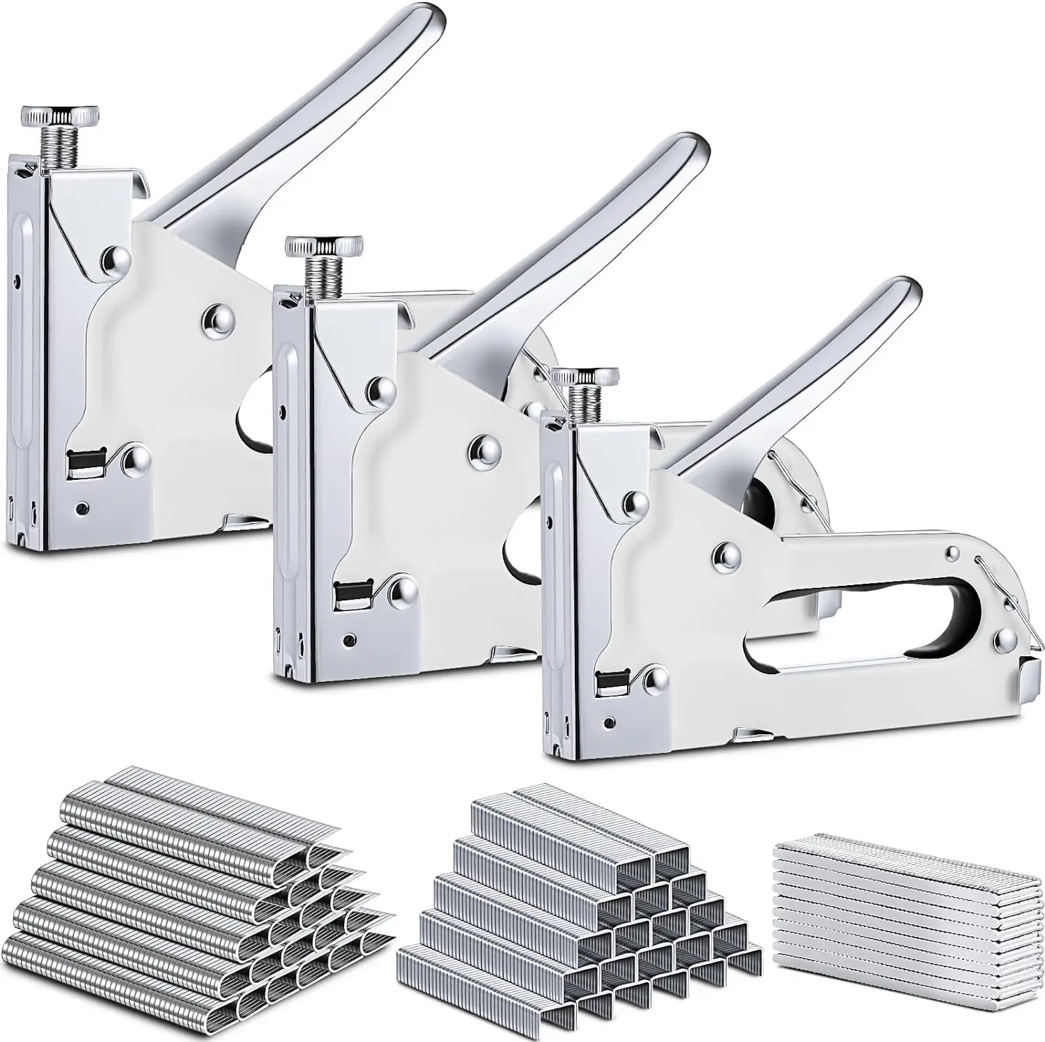 Manual Heavy Duty with Stapler Remover and 2000Pcs Staples for Upholstery Fixing Material Decoration, Carpentry, Furniture