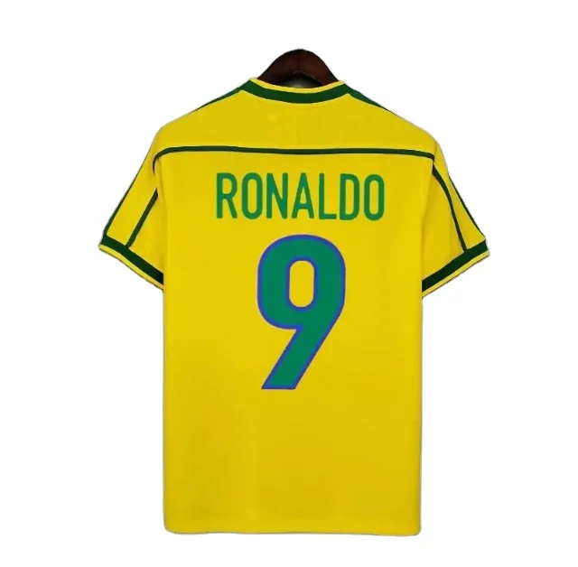 Retro Brasil Vintage jersey ROMARIO RIVALDO CARLOS Ronaldinho camisa 1998 2002 Ronaldo 1994 1970 PELE Retro soccer jerseys