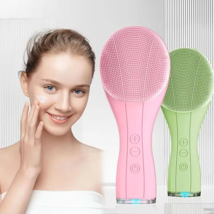 New beauty device facial massager Face Wash Machine Sonic Vibrating Silicone Facial Cleansing Brush face scrubber