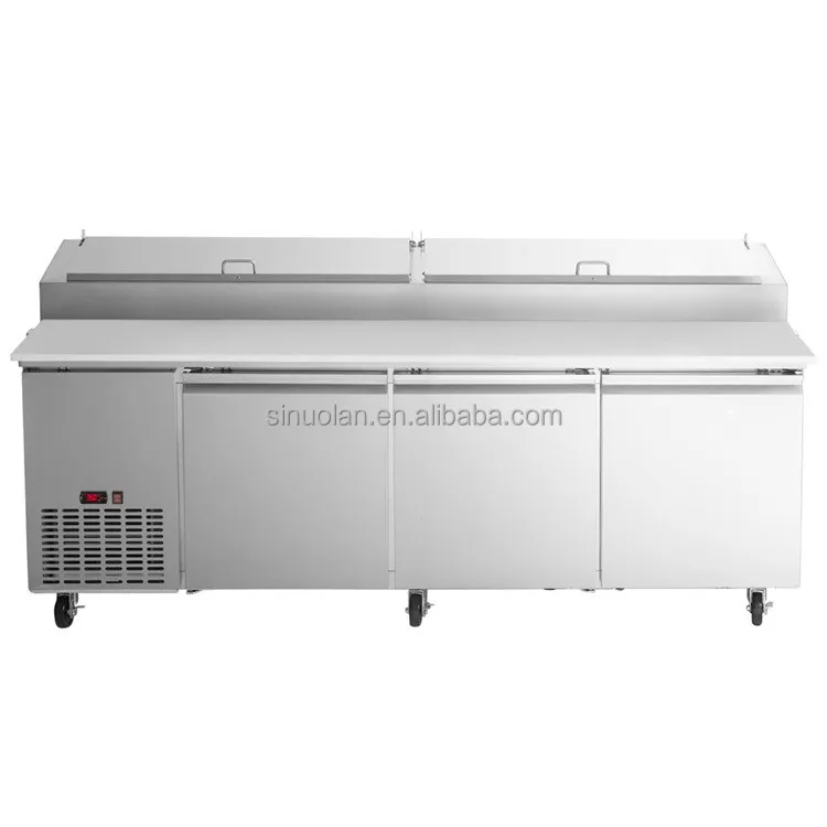 Ventilated Refrigeration Food Prepare Worktable Refrigerator Salad/pizza fridge table/pizza Counter Chiller Table With Cover