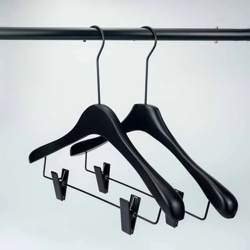 Coat Hanger High Quality Wooden Hangers for Clothes Customized Luxury Suit Clothes Hanging Rack Wholesale