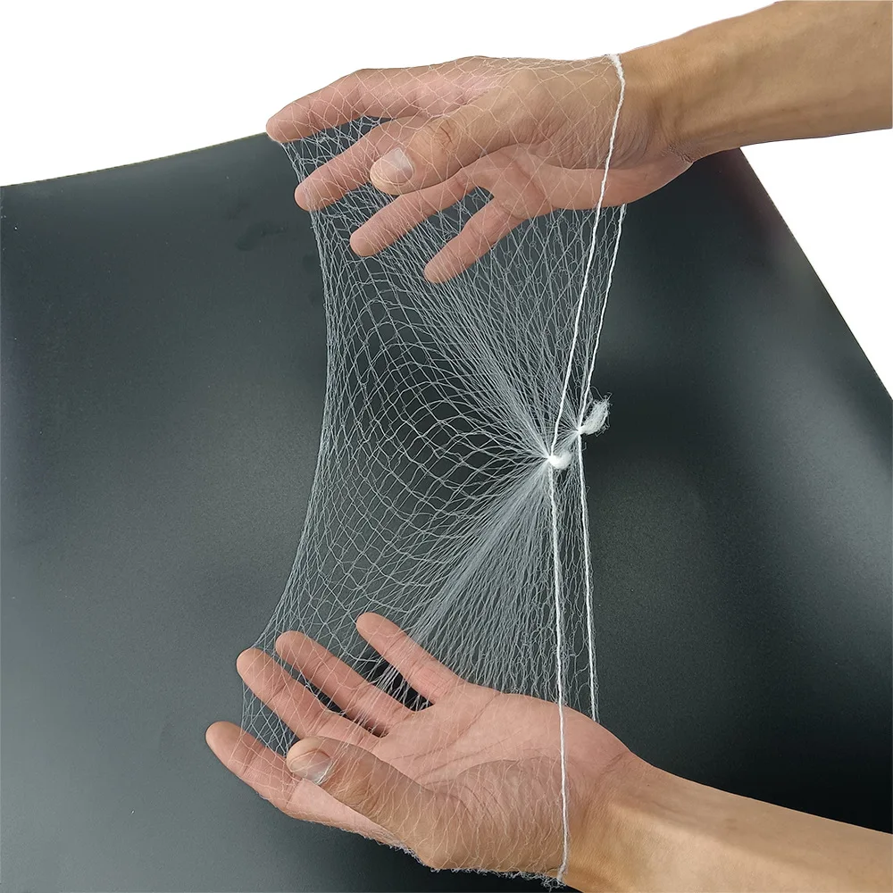 Black White Nylon Hair net Invisible Soft Elastic Lines Big Net Hairnets for packing wigs and hair extension