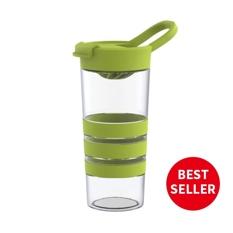 Everich Plastic shaker bottle protein shake Bottles high transparent Tritan customizable plastic tumbler
