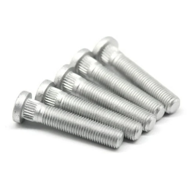 Wholesale alloy steel grade 10.9 black zinc plated knurled truck wheel bolts
