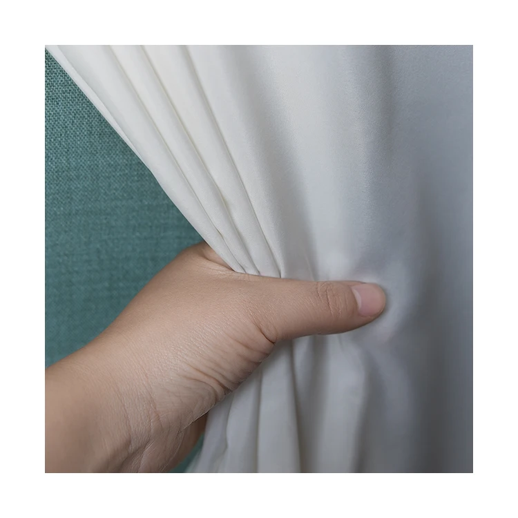 Wholesale Luxury Linen colorful sheer curtains 100% Polyester Recycle fabric For The Bedroom