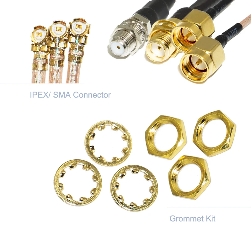 OEM RF coaxial cable assembly SMA F male female to UFL MCX connector splitter low loss RF coaxial cable assemblies