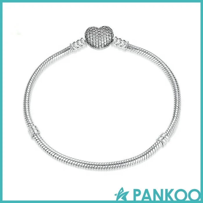 Classic design gold plated 925 Sterling Silver 3mm Snake Bone Chain Charm Bracelet Custom multiple styles DIY Jewelry