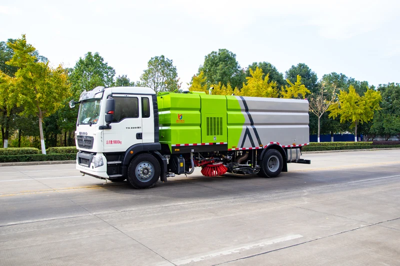 China can customize 4*2 Heavy Duty Truck Haworth 16 cu.m. Sweeper Road Cleaning Vehicle City Sanitation Vehicle