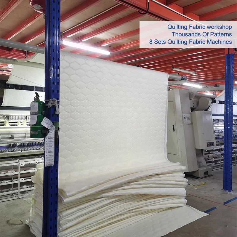 China OEM Mattress Fabrics Popular Quilted Knitted Mattress Fabrics
