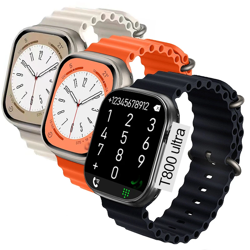 T800 smartwatch ultras t900 n8 x8 dt8 mt8 gs8 hw8 h10 x8 zd8 z8 w68 hw dt gs 8 pro max plus 2023 smart watch serie 8 iwo ultra
