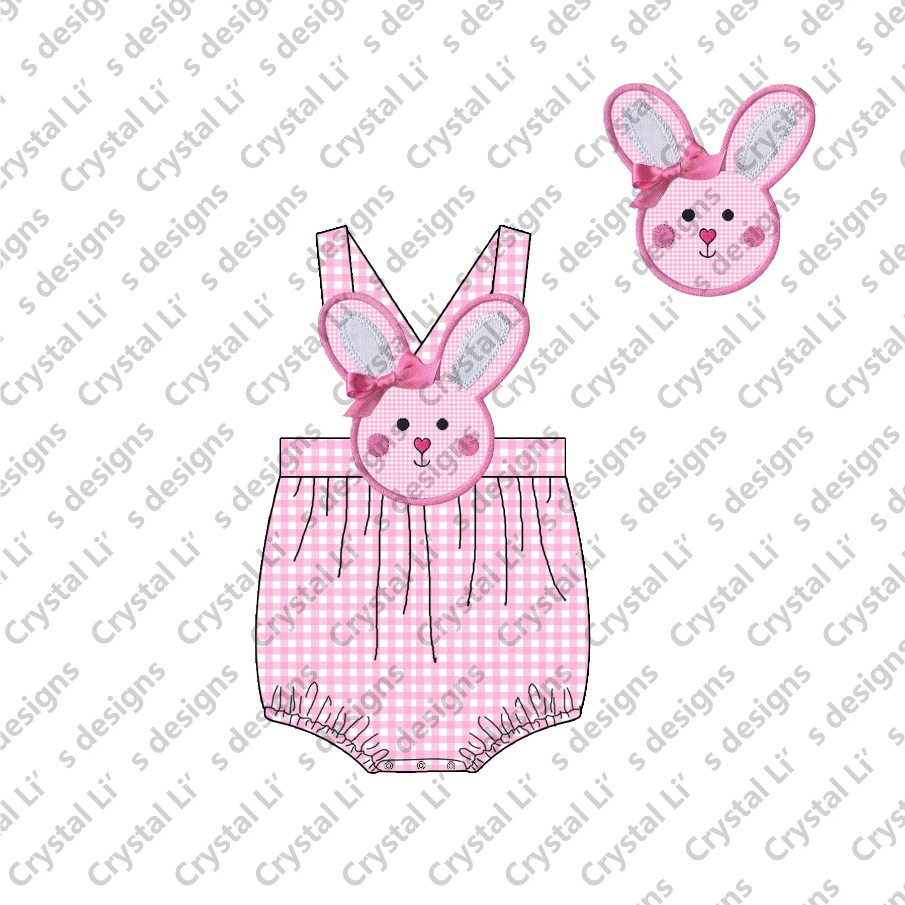 Newborn smocked baby romper toddler clothes baby girl rompers high quality Easter clothes for kids romper