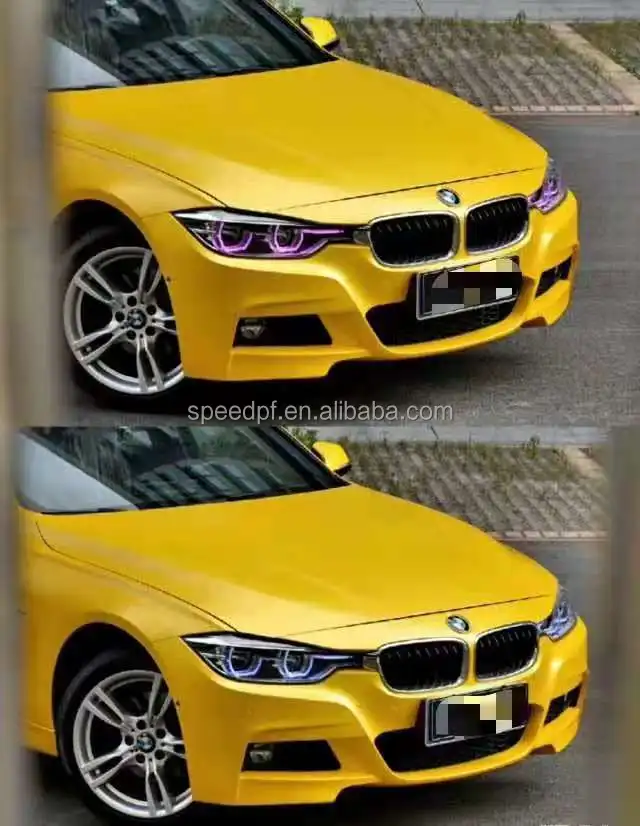 Hot Sales Air bubble free anti- scratch 1.52*18m Matte Metallic Yellow Car Wrap Film Vinyl Wrap