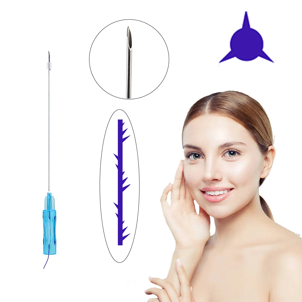 New Arrival Lifting 23G 38mm Sharp Cannula 3D COG Thread PDO for Face