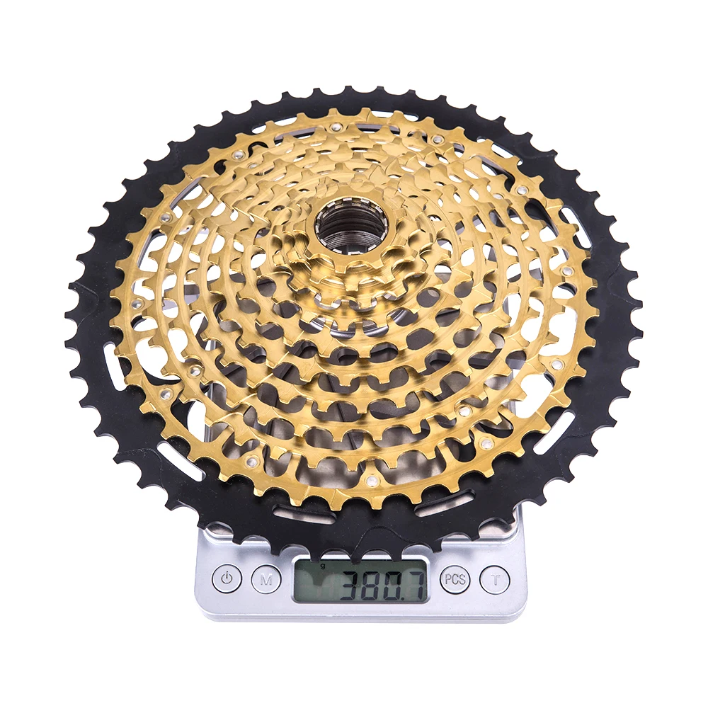 ZTTO MTB Golden 11 Speed XD Cassette Ultimate 9-50 Cassette Gold 380g ZTTO ULT Freewheel Ultralight 11s sprocket k7