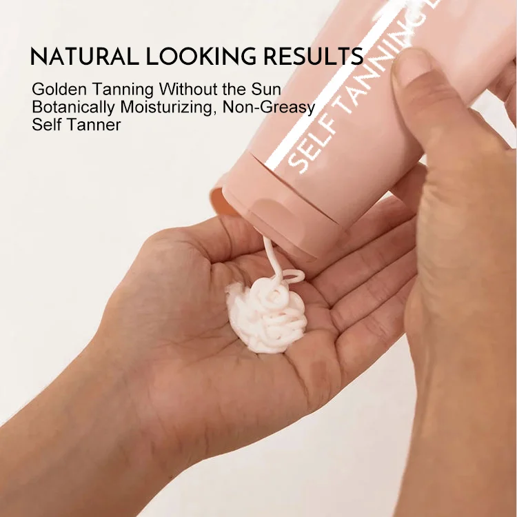 Private Label Natural Bronzer Waterproof Sunless Tanner Lotion Self Tan Tanning Cream Private Label Fake Tan Lotion