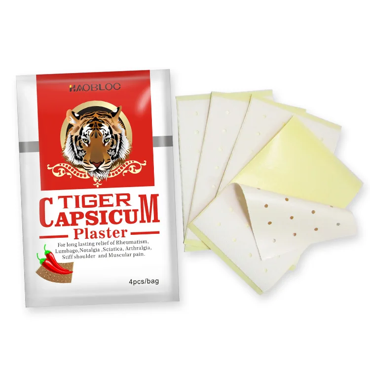 New Product CE Approved Tiger Capsicum Adhesive Plaster For Arthritis Pain Relief