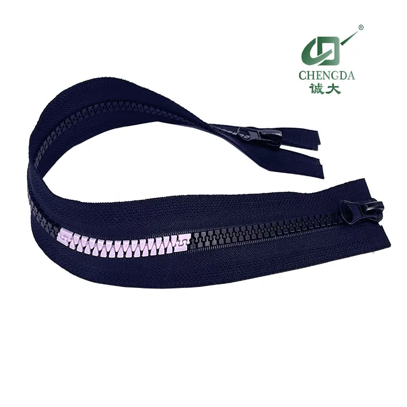 CHENGDA Best Sale Customized Fireproof  Zipper flame retardant plastic zipper metal zip