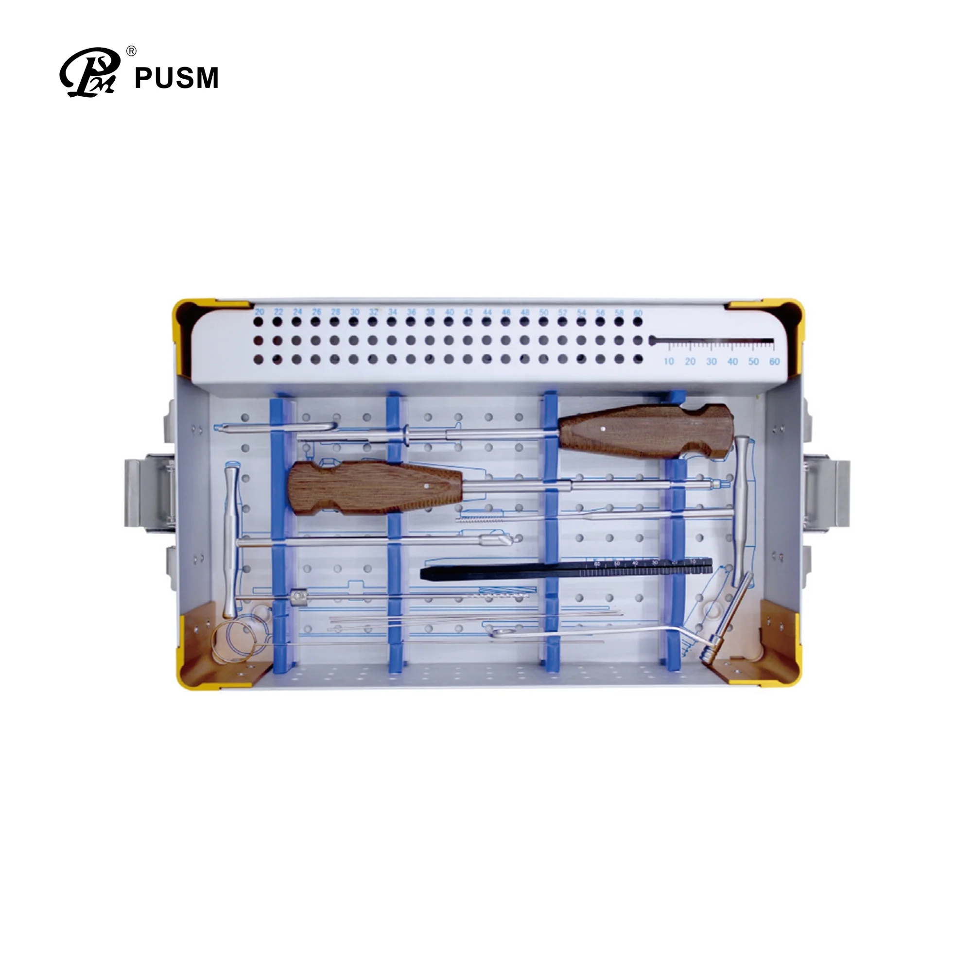 PUSM, лучшее качество, 3,5 4,5 мм, набор инструментов с канюлированным винтом, набор полых винтов, Набор Хирургических ортопедических инструментов