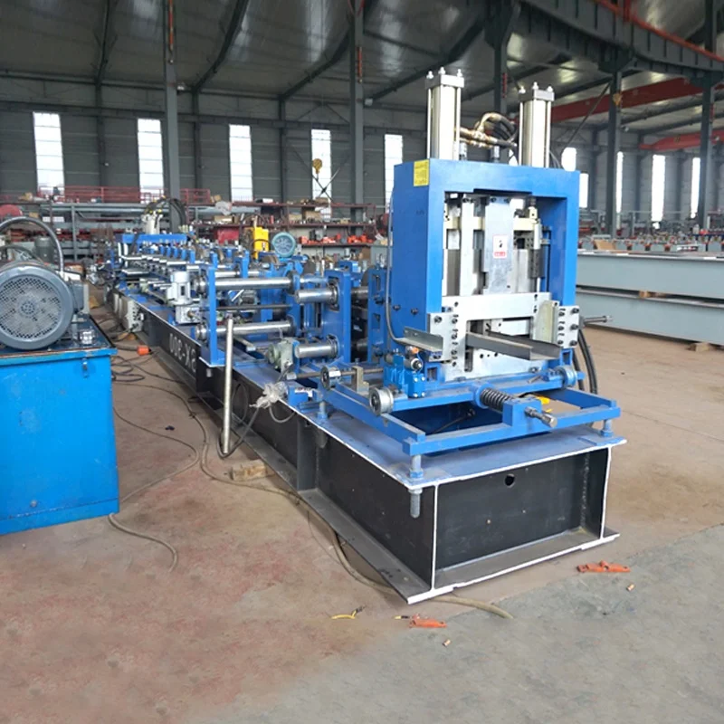 Light weight steel structure truss CZ quickly changeable interchangeable purline quick change steel purlin making machine