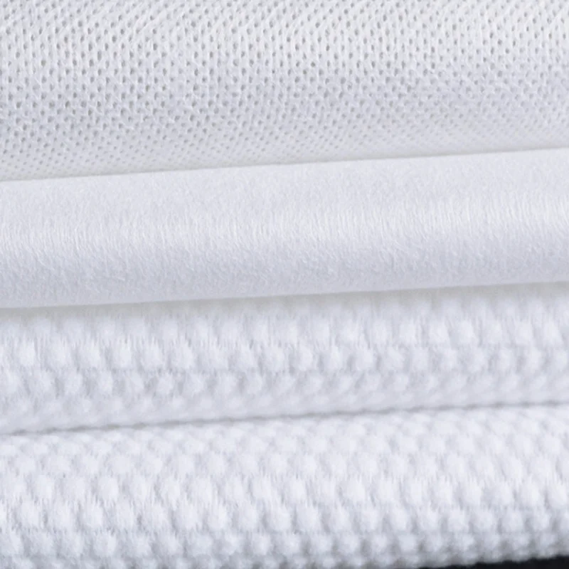TNT 100% Bamboo PLA Polyester Rayon Viscose Cotton Cloth Spun Lace  Non-woven Spunlace Nonwoven Non Woven Fabric For Wet Wipes