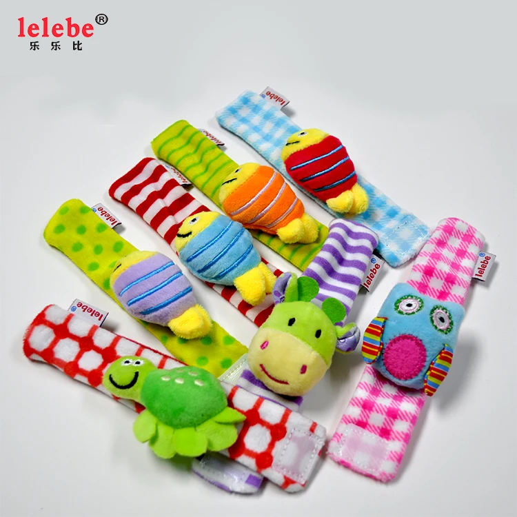 Милый плюшевый браслет в форме животного, детская игрушка, браслет, детский браслет на запястье, развивающая детская игрушка на руку