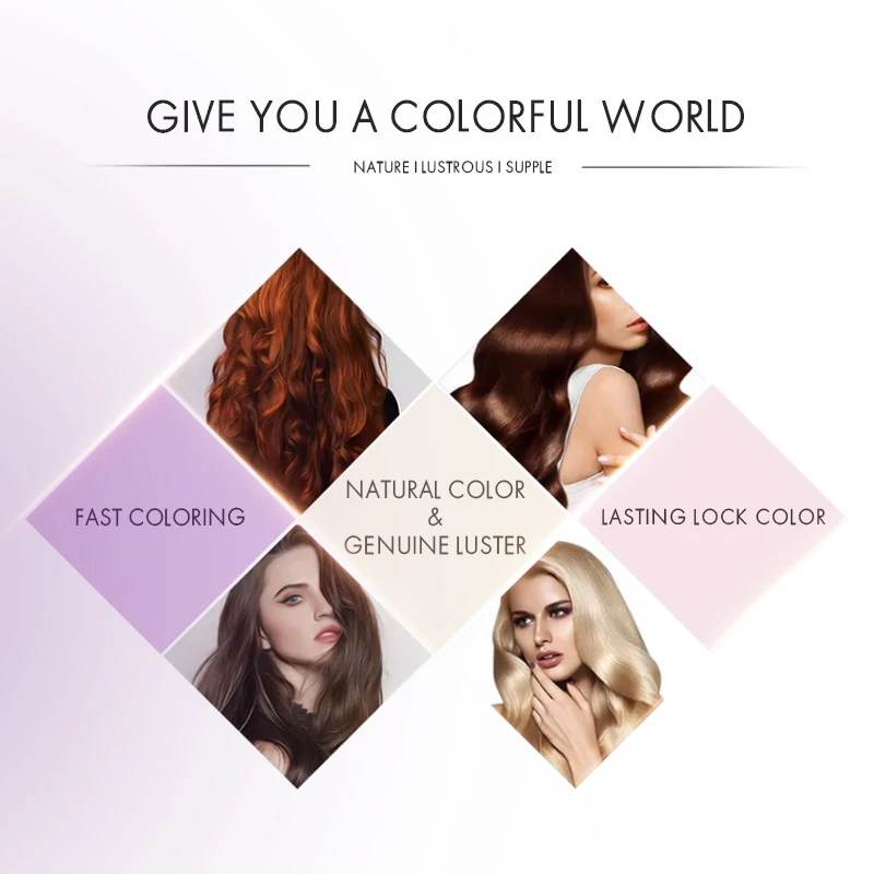 High Quality Private Label Professional Salon Hair Coloring Dye Hair Silver Color