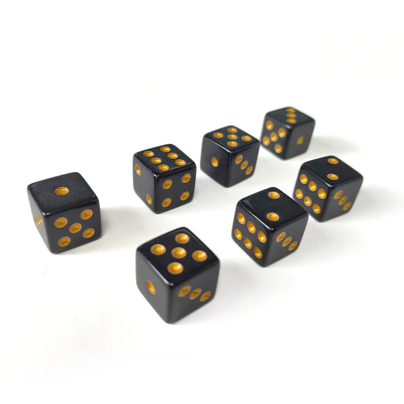 Настольная игра ИНДИВИДУАЛЬНАЯ ЧАСТНАЯ ролевая Dnd 6 лиц круглая Питьевая пикантная для взрослых Любовь Акриловые 6-сторонние цветные черные кости 16 мм