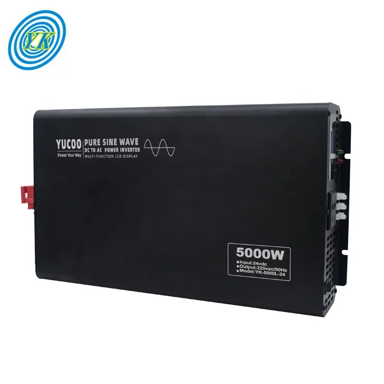 Pure sine wave 24v 48v 60v 72v to 220v 5000w dc ac solar inverter and converter