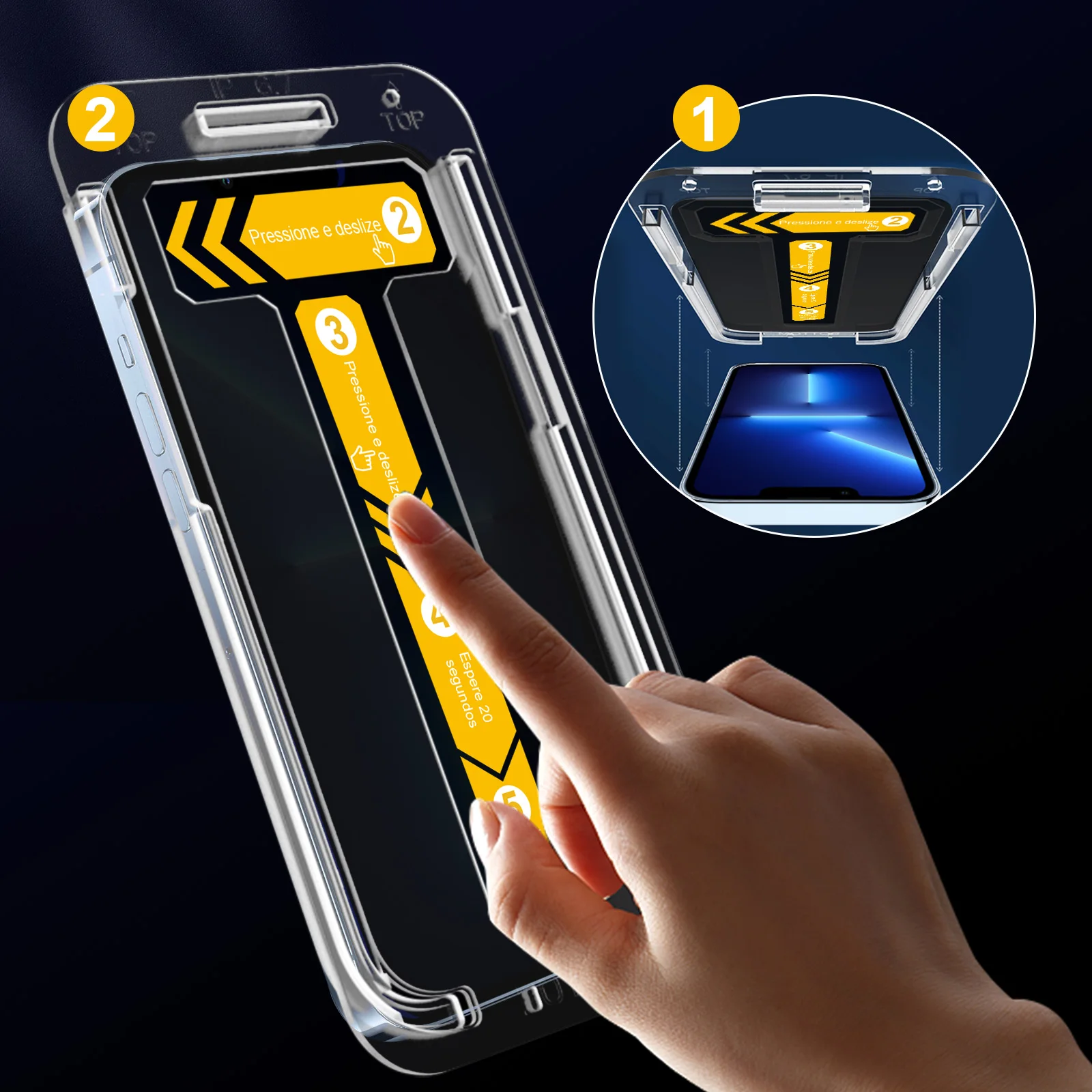 Easy install For iPhone 13 pro max Anti Spy Tempered Glass 9H Iphone Privacy Screen Protector Installation kit tool