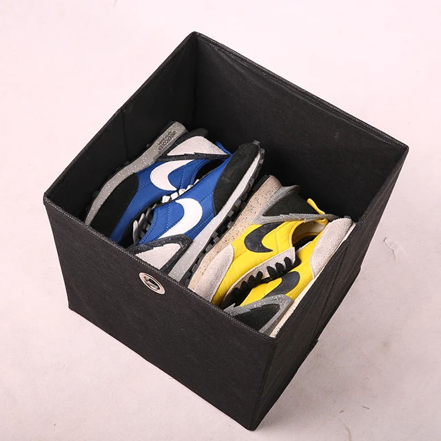High Quality Foldable Non-Woven Fabric Storage Box With Lids
