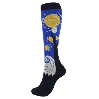 CS03-It socks New Mona Lisa compression socks, running compression sporty socks