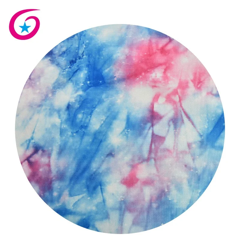 
Tie dye effect heat transfer print 100% polyester fabric canvas fabric 