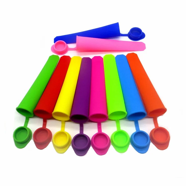 wholesale  Colorful Non-Stick Silicone Ice Cream Cone Molds