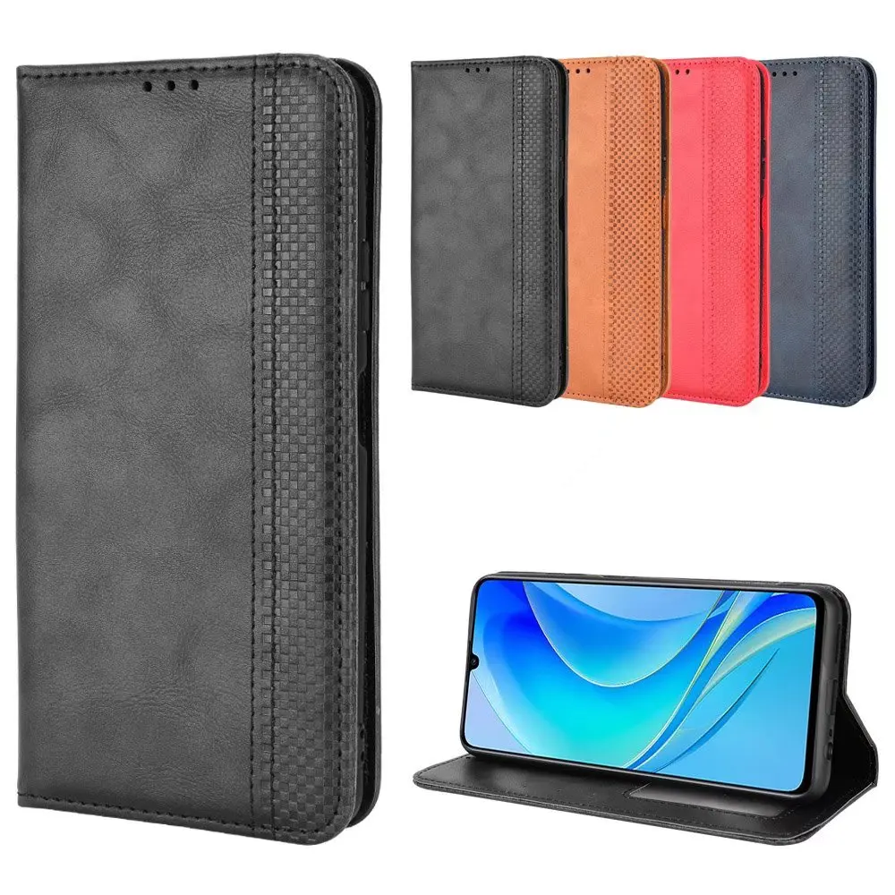 Retro Flip Wallet Leather Case Cover For HUAWEI Nova Y70/ Nova Y70 Plus