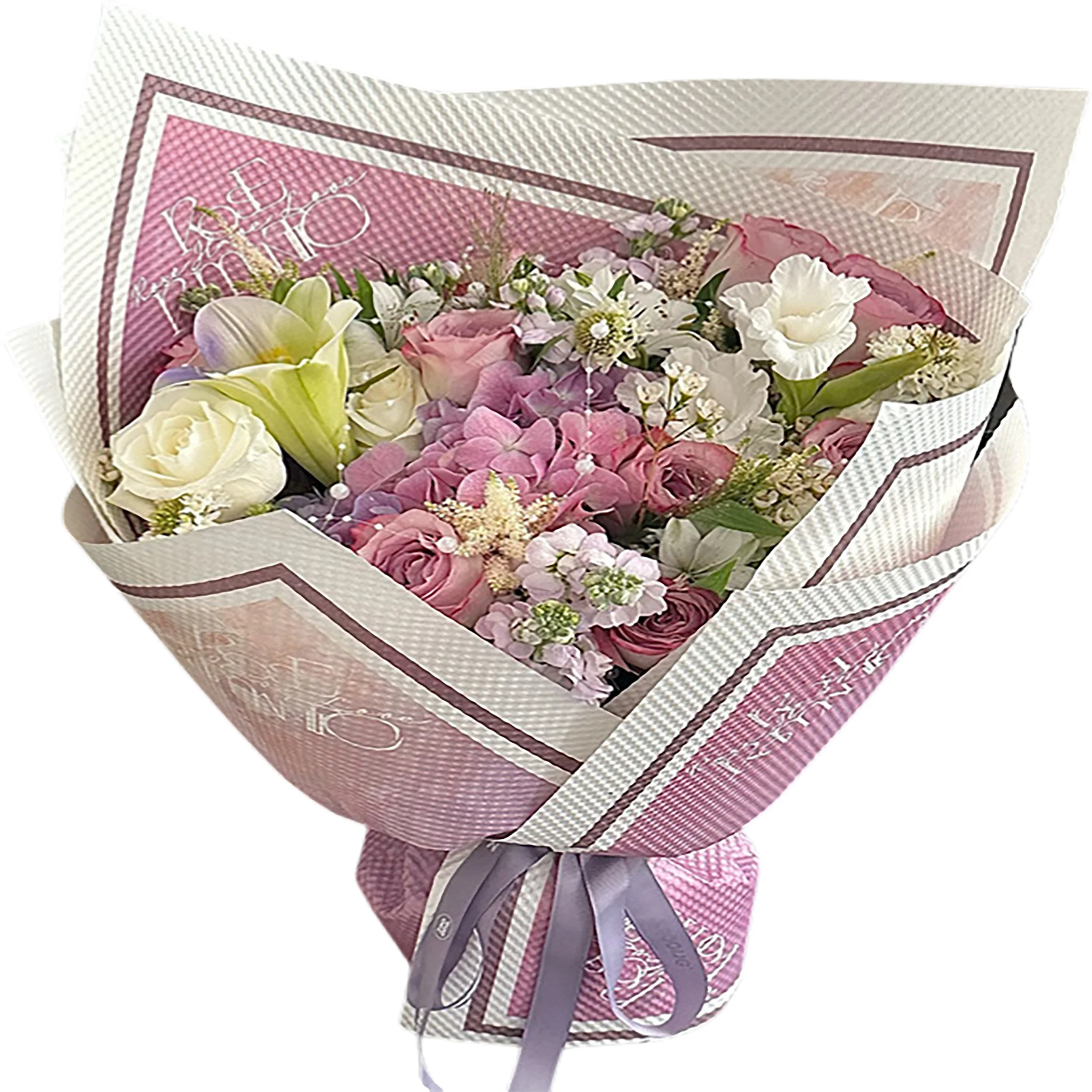 Manufacturer wholesale custom new embossed for paper flower wrapping paper  flower bouquet packaging kraft paper