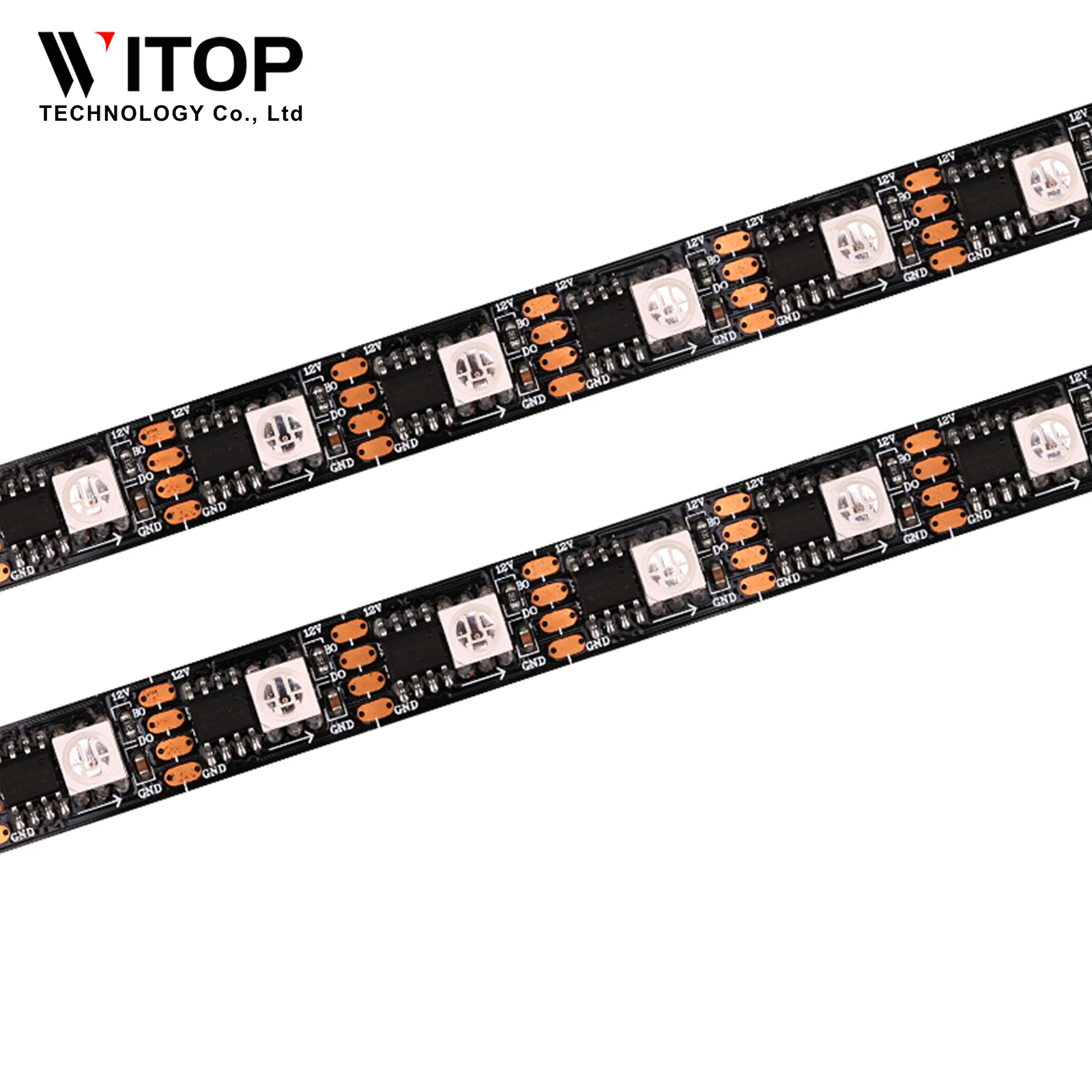 Breakpoint continues transmission with double data signal GS8208 tape 12V Digital RGB led flexible strips