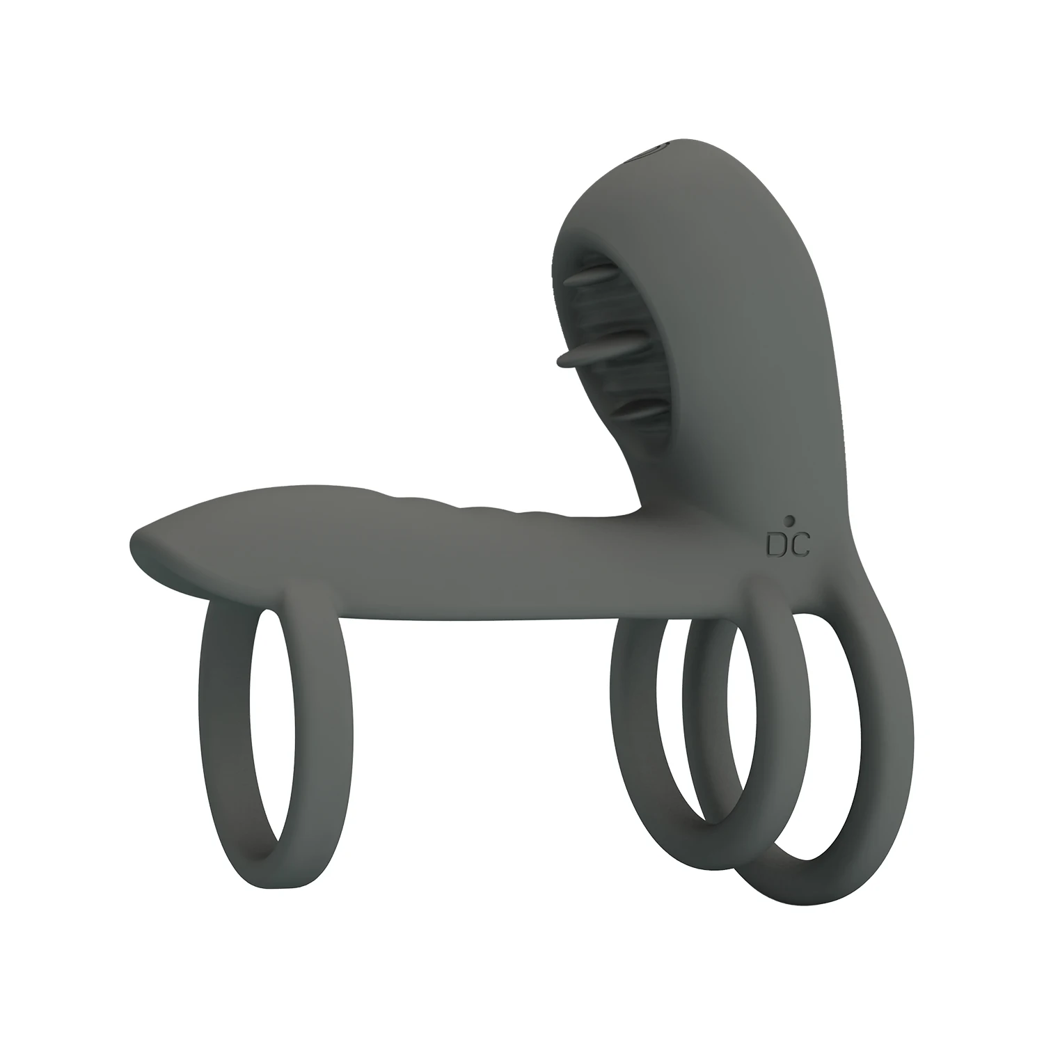 Pretty love Male Penis Ring G Spot Clitoris Vibrator Men Sleeve Vibrating Cock Ring with Rose Clitoral Stimulator