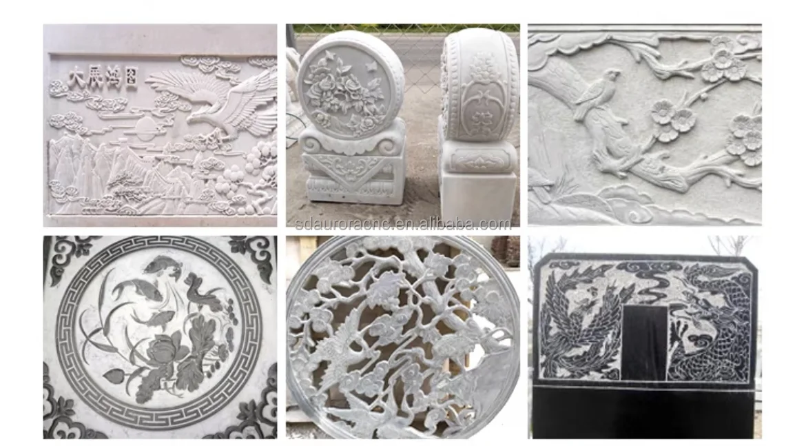 High Precision Stone Working Marble Granite 3d Engraver Cutter 5.5kw/7.5kw Spindle AR1325 1530 Stone CNC Router