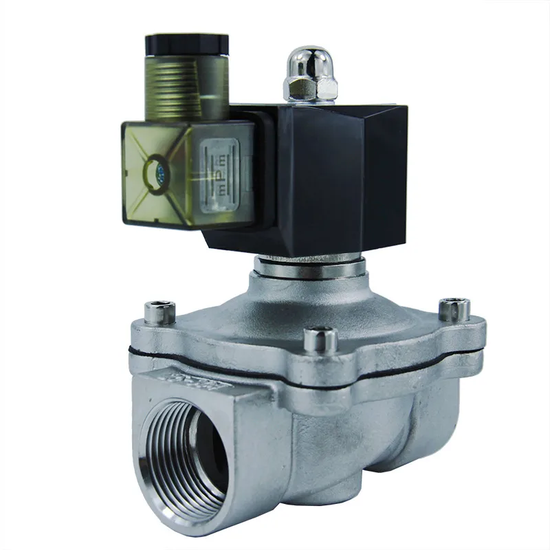1 inch 2 Way 12 Volt 24 Volt Normally Closed Diaphragm Solenoid Valve Stainless Steel Water Solenoid Air Valve