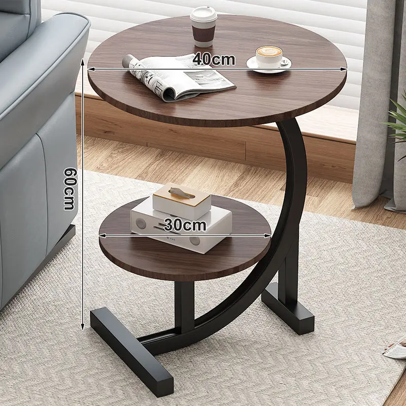 Modern C Shaped End Table  C Shaped Side Table for Couch for Living Room and Bedroom  Sofa cabinet, small coffee table corner