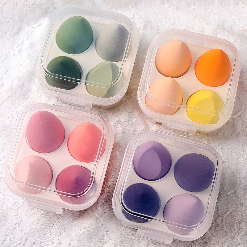 Portable Travel Size Black Beauty Egg Puff Latex Free Powder Foundation Blending Makeup Sponge