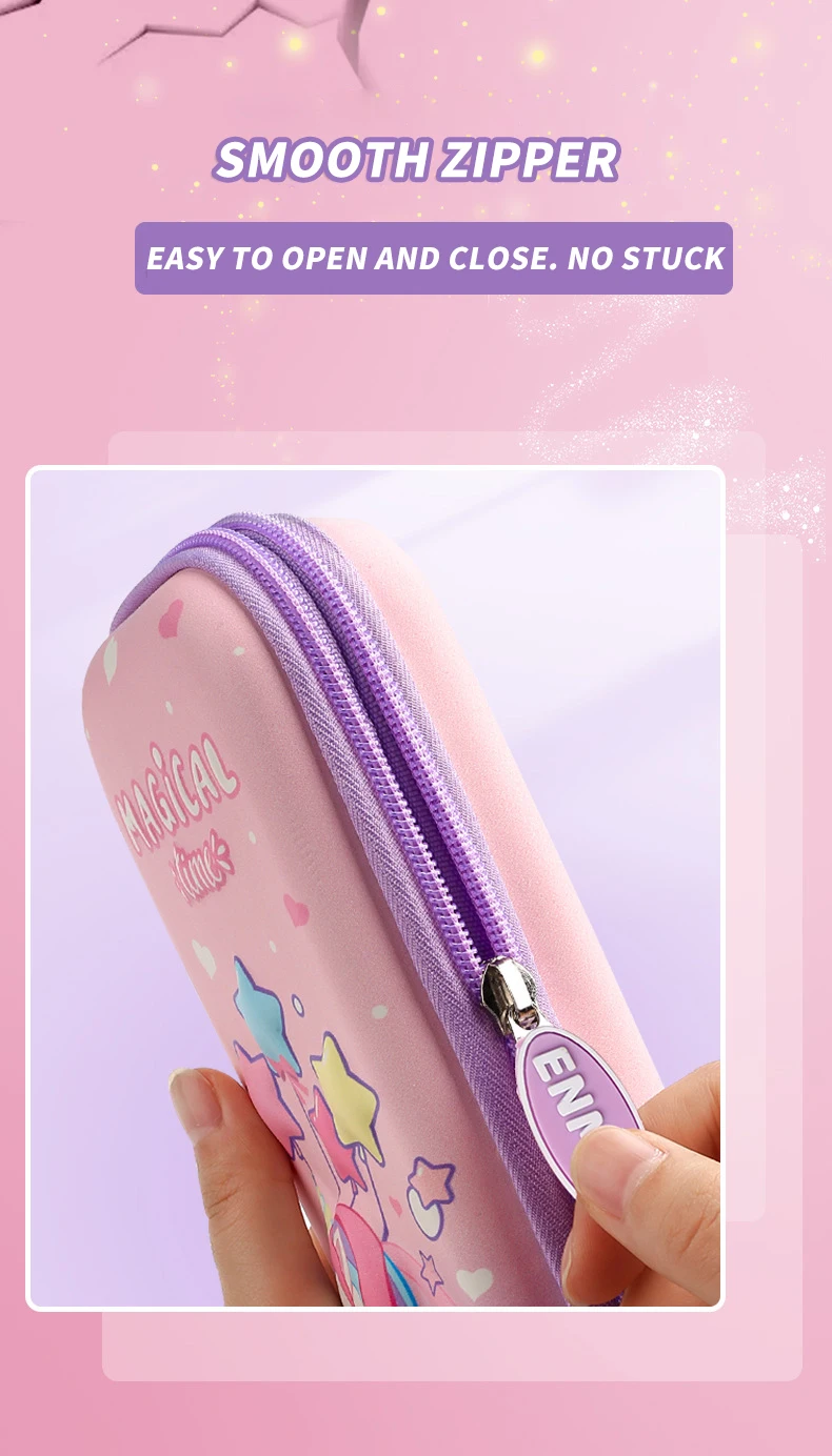 Wholesale School cute stationary Kawaii Pencil Case Unicorn Pen Case